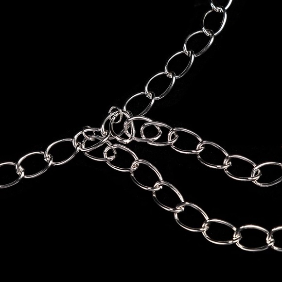 Silver metal belly belt chain - Picture 6 of 9